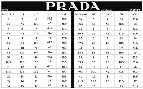 prada herren schuhe größentabelle|Prada shoes size guide.